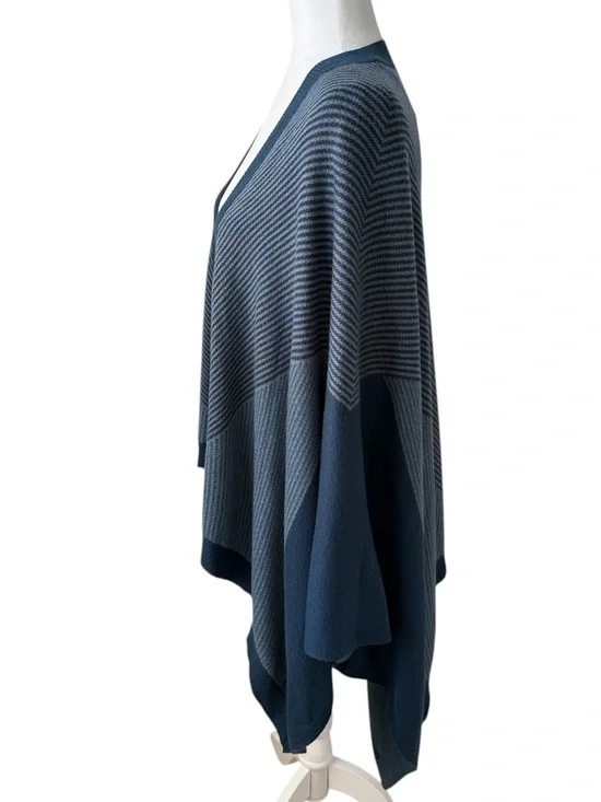 Lululemon Here For Serenity Cashmere Blend Wrap Blue Cozy Luxe Shall Cardigan OS - Picture 3 of 10